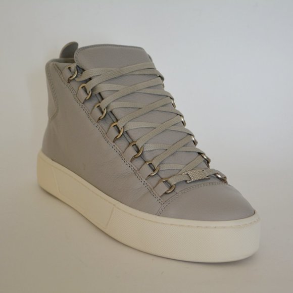 NEW BALENCIAGA HITOP LEATHER SNEAKERS US 7 EU 40 MENS - Picture 1 of 6